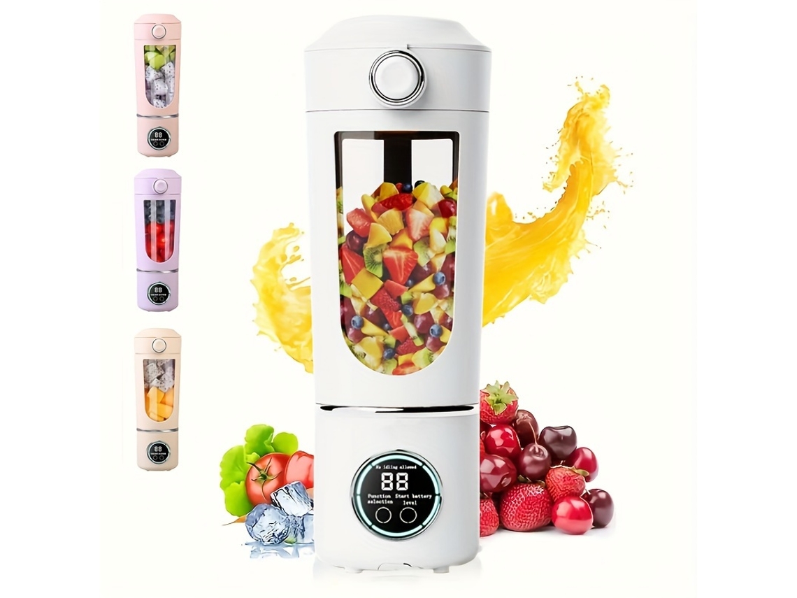 Espremedor compacto recarregável USB, smoothies, batidos, 300ml | STELASPLEN