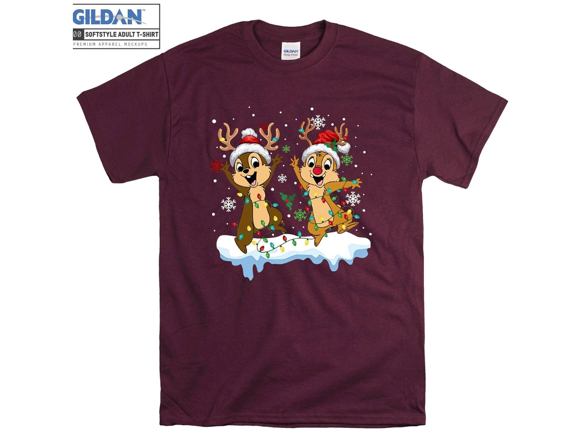 T-shirt Rockinstone Chip And Dale Chipmunk（xxl）