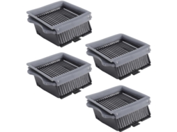 Conjunto De 4 Filtros Para Aspirador Pó, Fabricados Em Material Abs