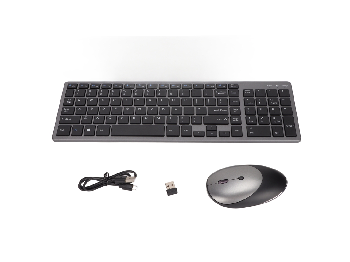 Combo De Teclado E Mouse Sem Fio Recarregáveis