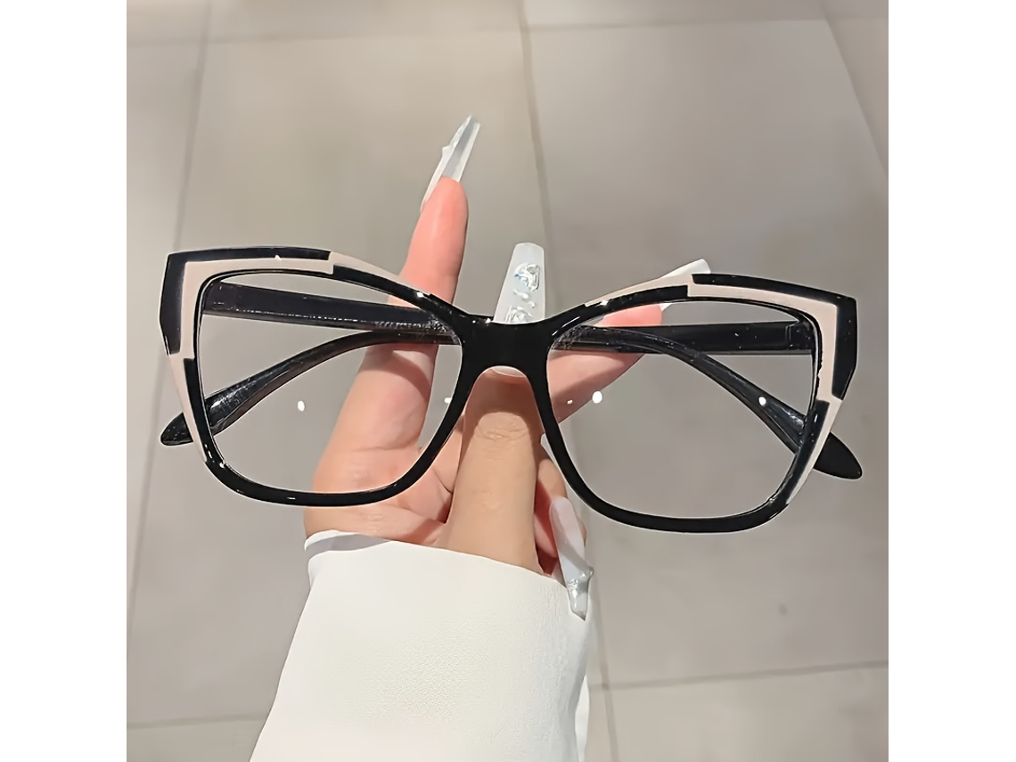 Armações Unissex Estilo Olho de Gato com Lentes Transparentes para Óculos Computador Resistente À Água Arrumação Inteligente Casa Banho STELASPLEN