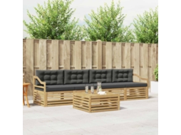 Vidaxl Conjunto De Sofás Para Exterior 5 Unid. Branco E Antracite