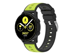 Pulseira De Relógio De Silicone Com Listras Verticais Em Duas Cores