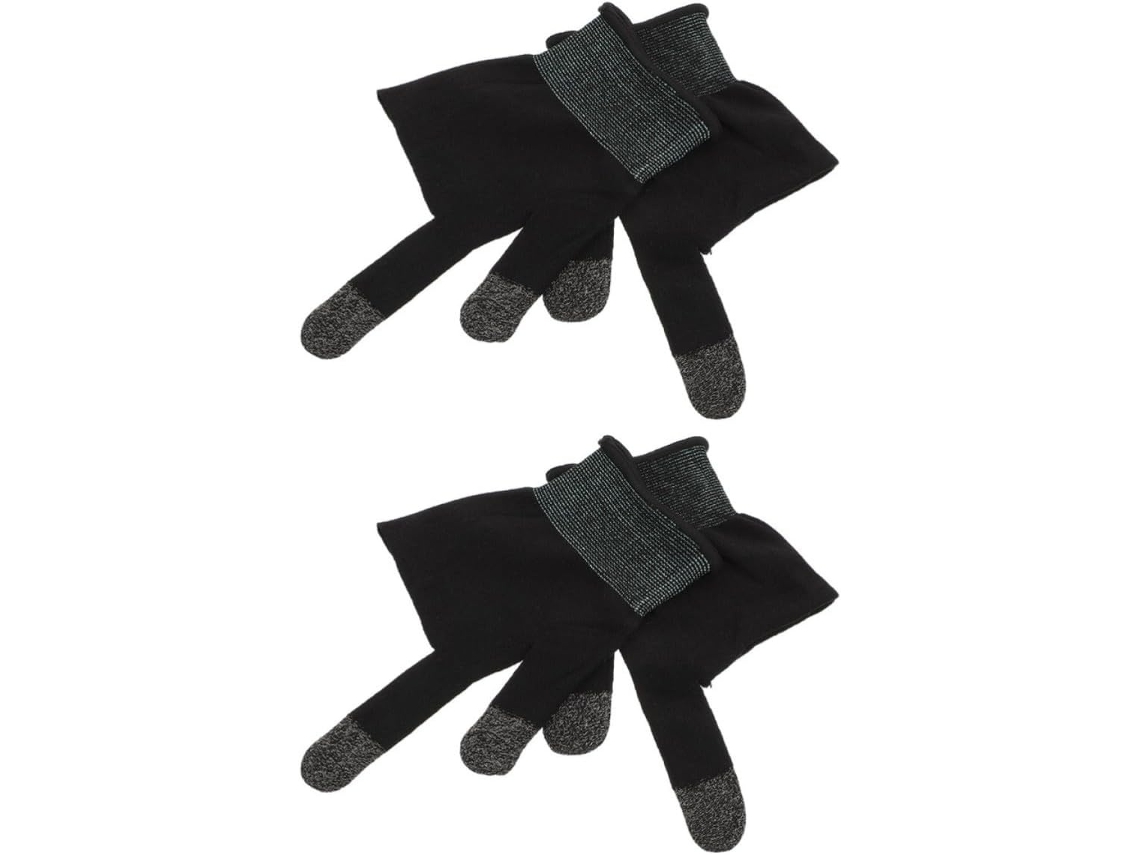Lurelia Luvas Gaming Para Ecrã Tátil Fibra De Carbono, Abs, Antiderrapante, Respirável, Alta Sensibilidade, Para Gaming Móvel E Ecrãs Táteis