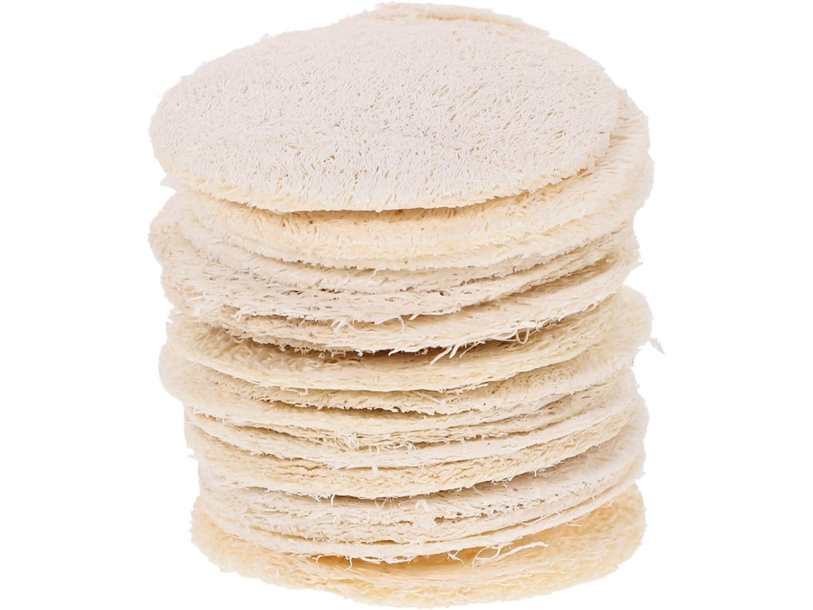Lurelia Pack De 18 Escovas De Banho Para Bebé, Bucha Natural, Massagem Suave E Portátil