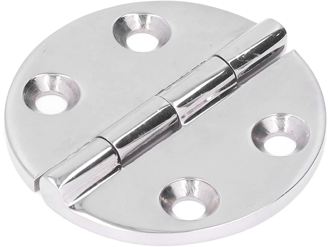 Dobradiça Redonda De Aço Inoxidável 316 Para Armário Barco Caravana, 64mm De Diâmetro, 1 Peça
