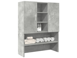 Vidaxl Armário Máquina De Lavar 70,5x25,5x90 Cm Cinzento Cimento