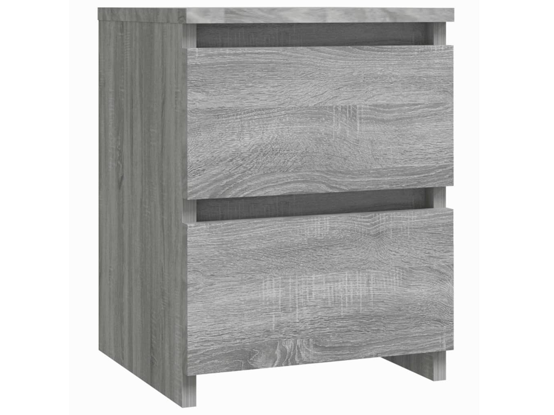 Mesa de Cabeceira 30x30x40 cm Madeira Cinzento Sonoma MAISON EXCLUSIVE