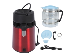 Máquina de água caseira 750w 4l com utensílio de vidro, botão único, vinho vermelho, tomada UK 220v LAXISCREED