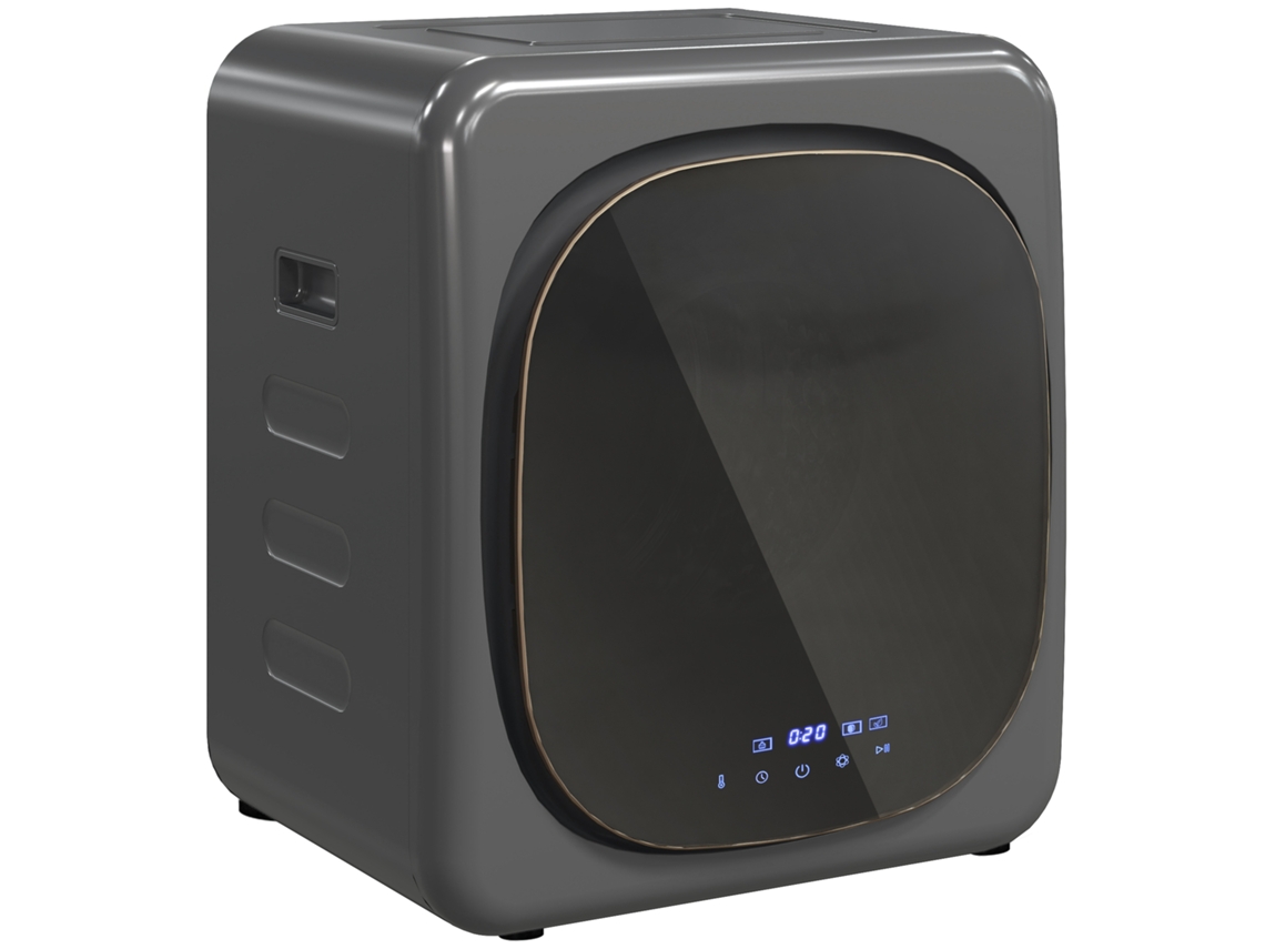 Fritadeira air fryer com 2 cestos de 4L, 8 programas, timer, 38,5x38x30,5cm, preto BTFORUS