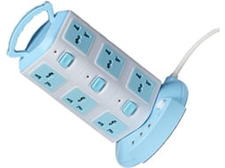 Régua De Tomadas E Carregador Usb Múltiplo, Estrutura Leve Em