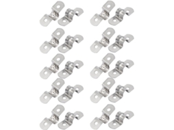 Abraçadeiras de Aço Inoxidável M8 304 com Dois Furos, 20 Peças CHABERLU (73d0313658dafe8018664a56776af2ac)