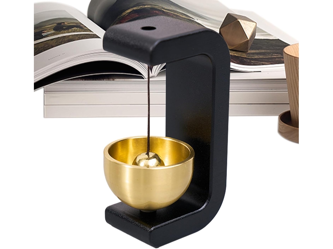 Sino de Vento Magnético, 12 Cm, em Formato de C,, para Lojistas, com Ímã Forte, Alarme Simples para Abertura de Portas CHABERLU