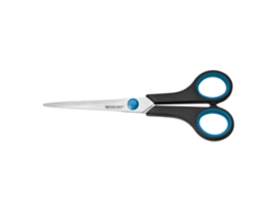 Tesoura WESTCOTT Soft Grip Easy 17 Cm Aço Preto e Azul