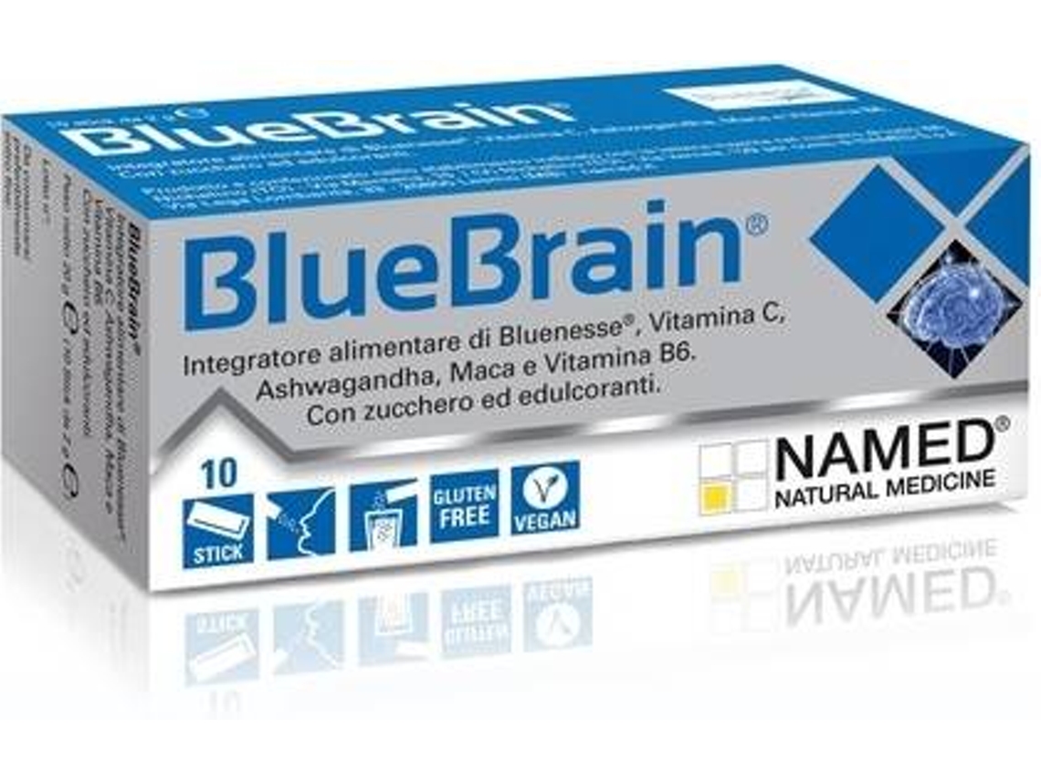 Suplemento Alimentar NAMED Blue Brain (10 carteiras de 2g)
