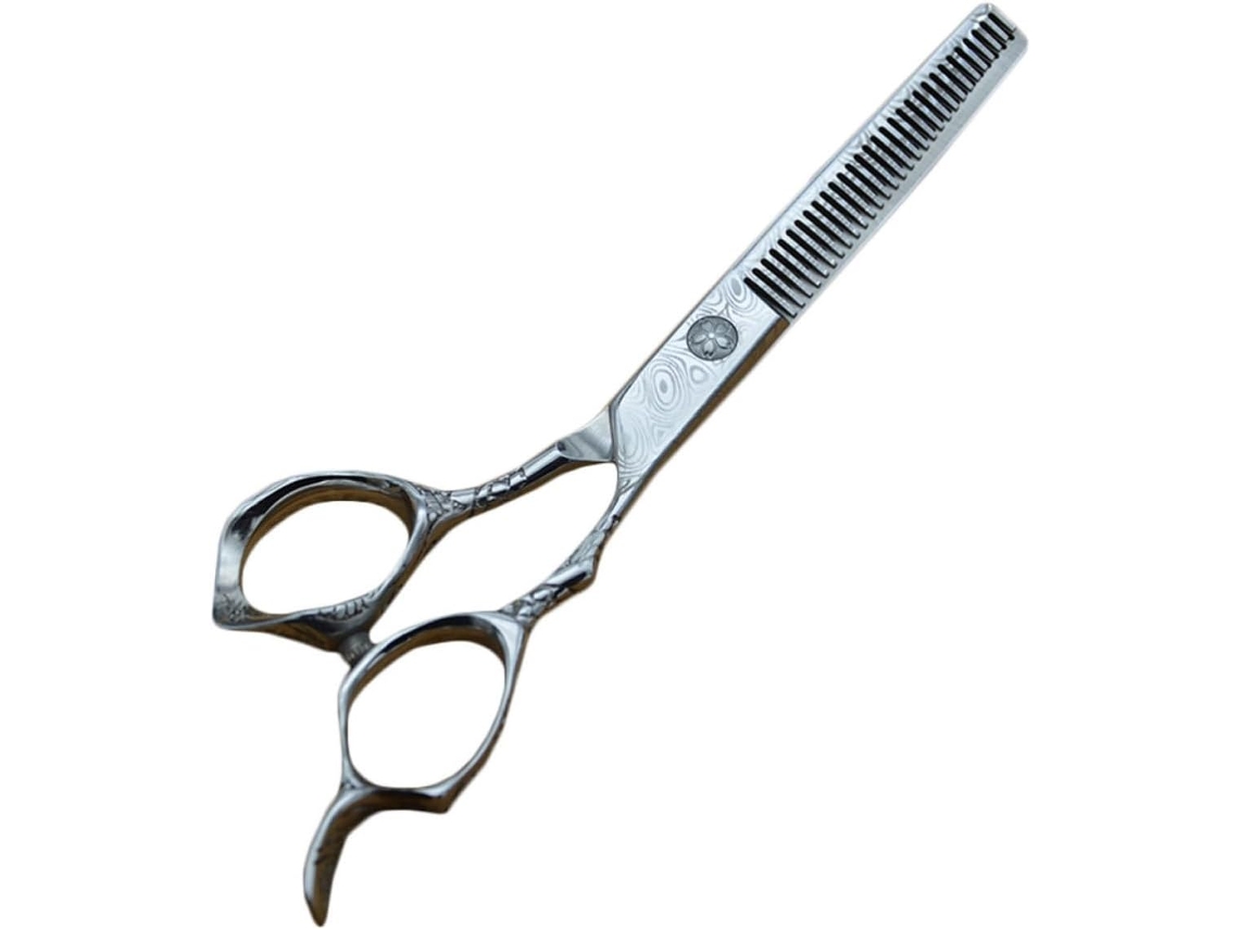 Tesoura Profissional de Cabeleireiro, Ferramenta Prática de Barbeiro Em Aço Inox.