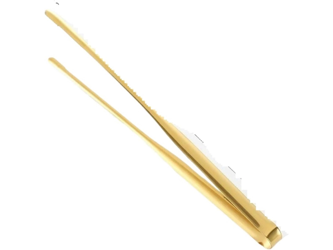 Pinça Para Grelhar Em Aço Inoxidável 1 Peça Utensílio De Cozinha Churrasco E Assar Prata