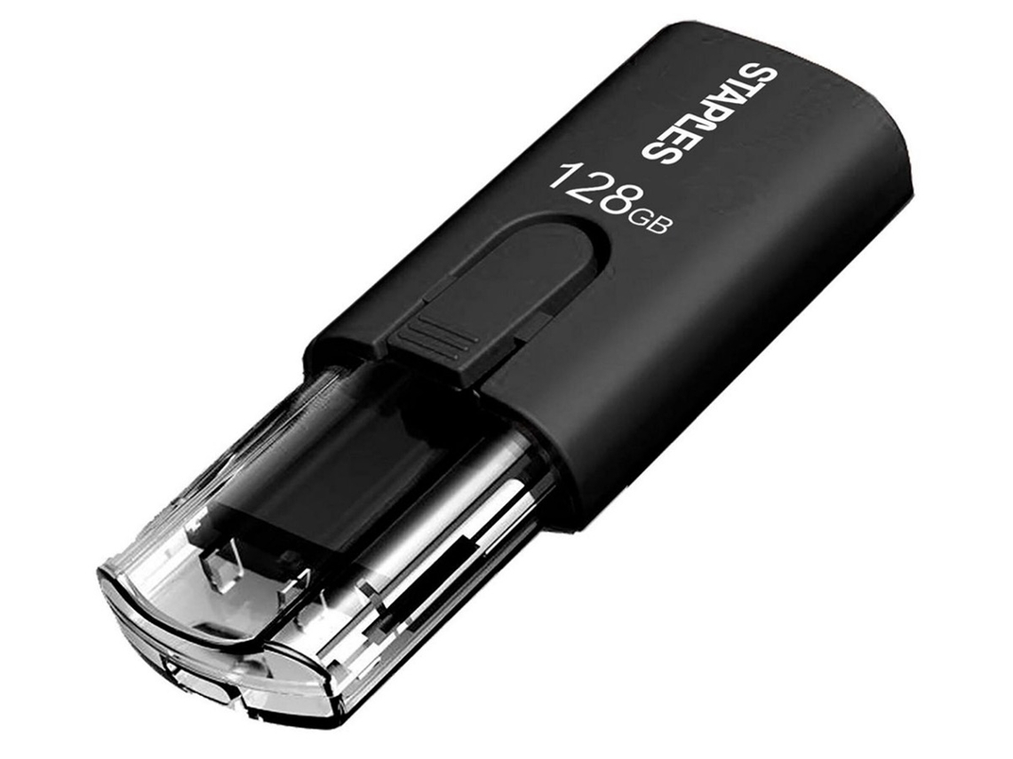 Unidade Flash USB 3.1 STAPLES 128 GB Controlo Deslizante