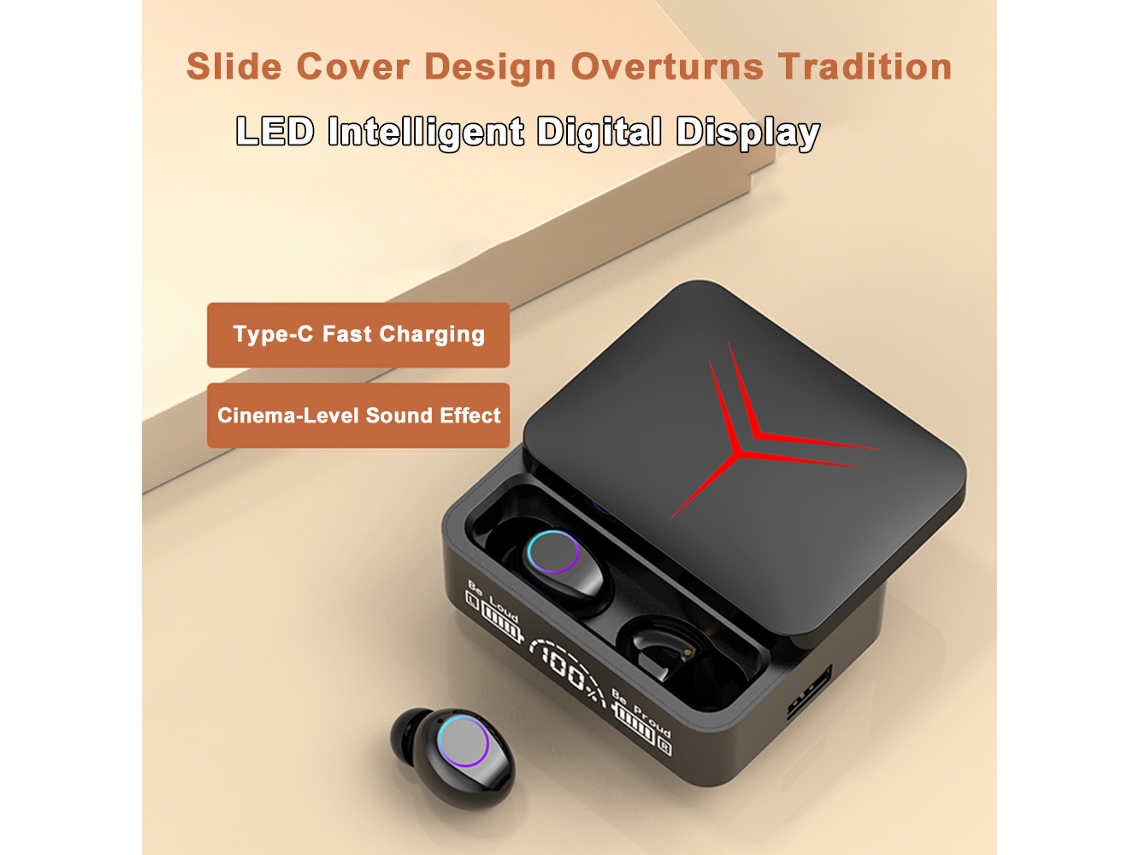 Aetheria fones de Ouvido Sem Fio para Jogos com Microfone Controle por Toque Bateria Longa Hifi Bt5.3