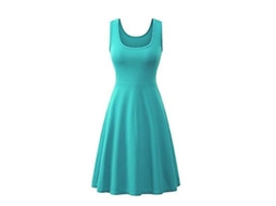 2026 vestido de Verão para Mulher Sexy Sem Mangas Gola Quadrada Lisa A line Cintura Alta Casual Vermelho Tamanho 18 35 Anos