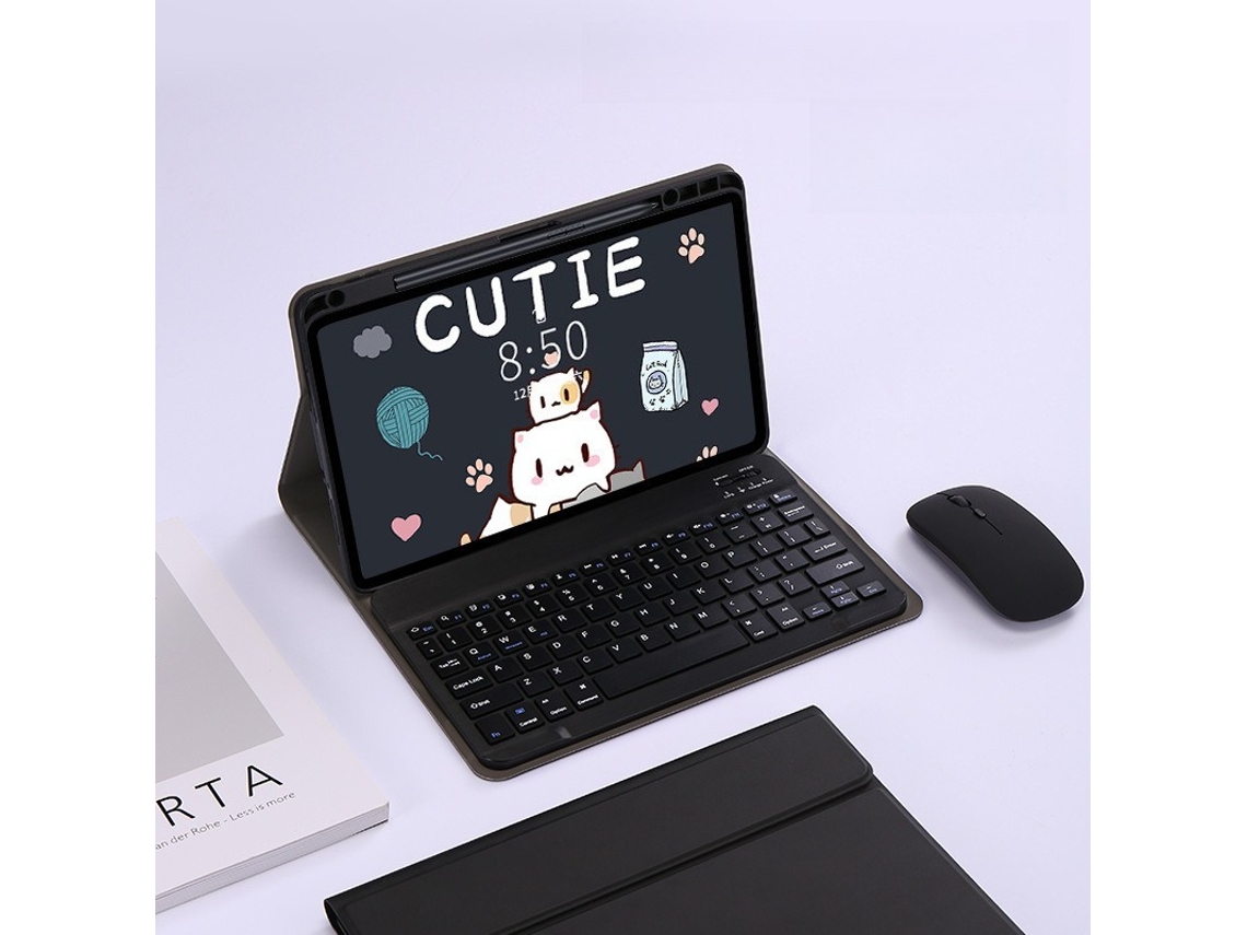 Capa Teclado Para Xiaomi Pad 5/5pro 11 Polegadas, Com Teclado E Mouse Bluetooth Cuich (preto)
