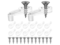 Clips de Vidro Fixos Transparentes LAXISCREED 50pcs