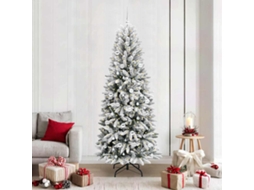 Vidaxl Árvore De Natal Artificial Branco 210 Cm