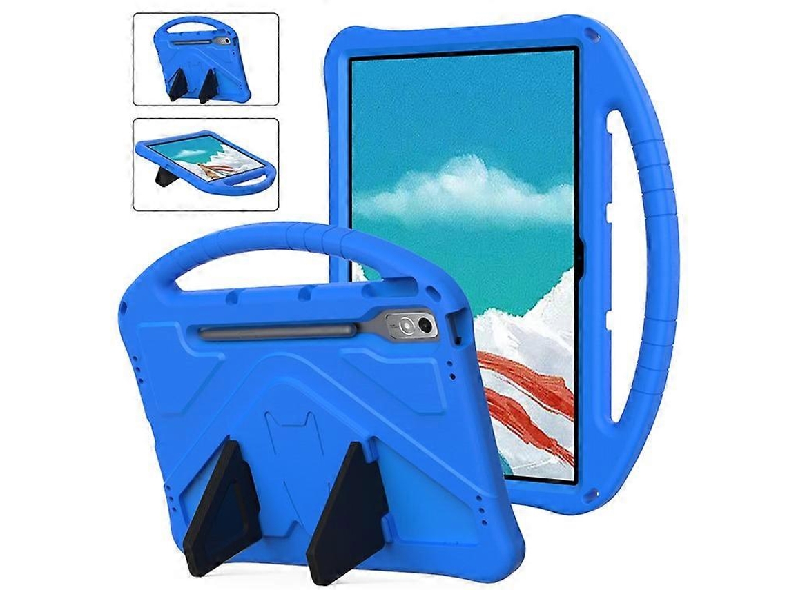 Capa Protetora Traseira Em Eva Compatível Com Lenovo Tab P12 Com Alça E Suporte Integrado.