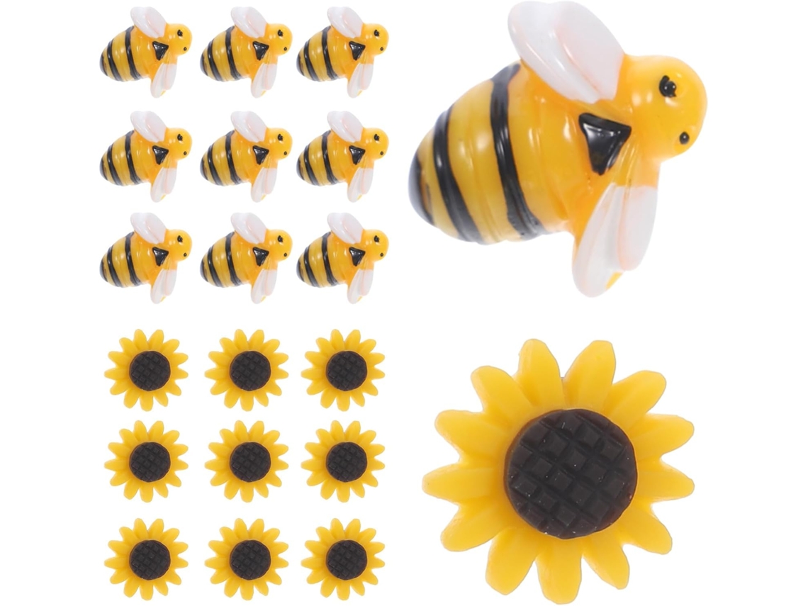 Alfinetes Criativos Em Formato Girassol E Abelha Da Fomiyes, Alfinetes Decorativos E Portáteis Em Resina Aço Pará