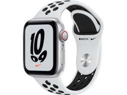 APPLE Watch Nike SE GPS+Cellular 40 mm Prateado com Bracelete Desportiva Platina-pura/Preto