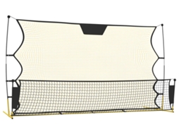 Rede de ressalto para futebol VIDAXL Amarelo Poliéster (183x85x120cm)