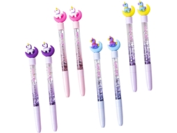 Conjunto De 8 Canetas Em Gel Angoyily Com Desenhos Animados,