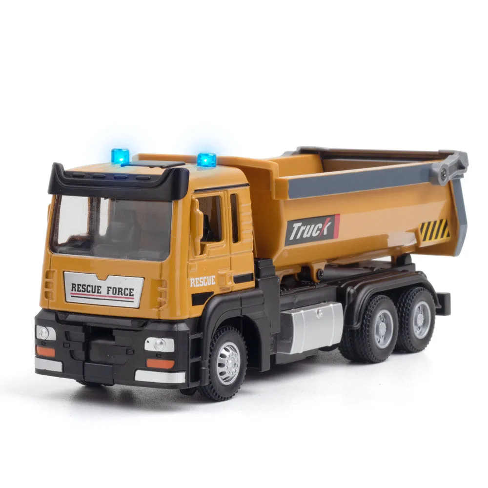 (8979b Amarelo) 1:32 - Caminhão Plataforma Elevatória - Modelo De Brinquedo - Veículo De Engenharia