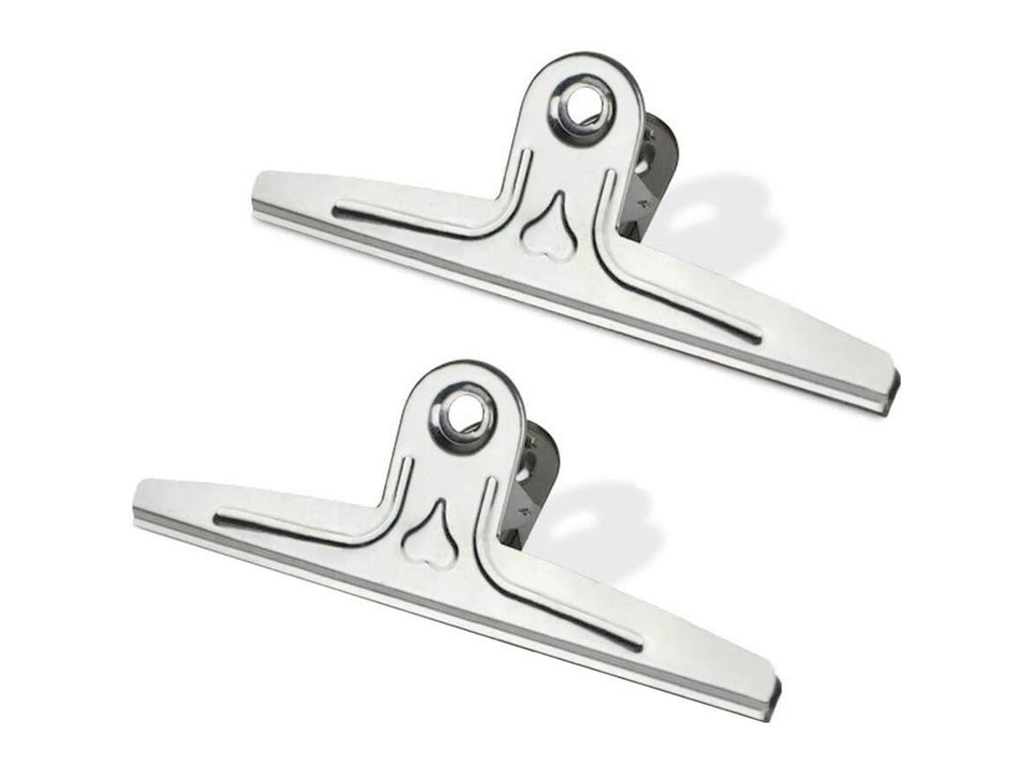 2026 clipes de Pasta Extra Grandes 2 Pack 30cm Aço Inoxidável para Quadro de Desenho Arte Escola Escritório Casa Prata