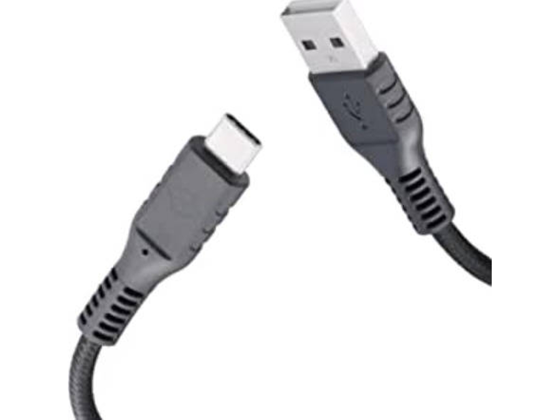 Cabo CELLY (USB-A - USB-C - 2m - Cinzento)