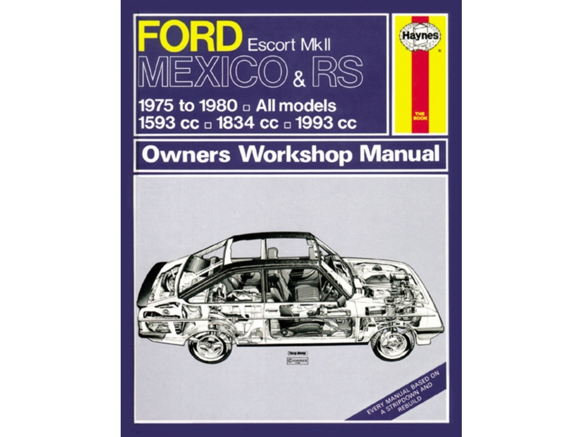 Livro Ford Escort Mk Ii Mexico, Rs 1800 Amp Rs 2000 Haynes Repair Manual De Haynes Publishing (inglês)
