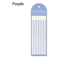 Bloco De Notas Adesivas Mordely Com 5 Unidades Roxo Brilvibera