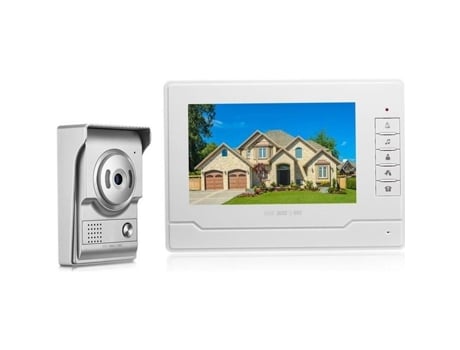 Campainha Kit Câmera, 7 Polegadas Vídeo Colorido Hd Campainha Villa Intercom Visão Noturna À Prova Dágua Inteligente Campainha Vídeo Lunavo