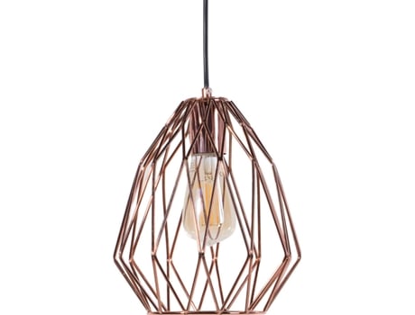 Candeeiro de teto em metal cor de cobre MAGRA