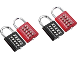 Conjunto De 4 Cadeados Com Código Numérico Para Portão, Academia,