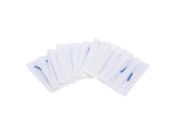 50pcs Agulha De Tatuagem De Sobrancelha Microblading 0.2mm 18u Pinos Cor Permanente