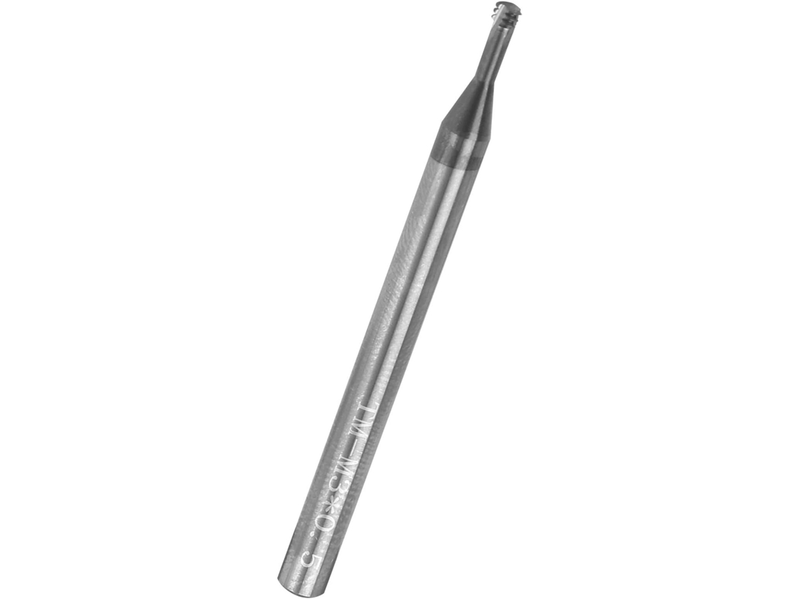 Fresa De Rosca Métrica De 3 Dentes, 60°, Em Aço Tungstênio, Para Cnc, M3x0,5xd4x50 Gokoco