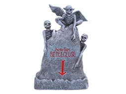Decorativo de Mesa de Resina com Fantasma e Caveira Luminosos LAXISCREED