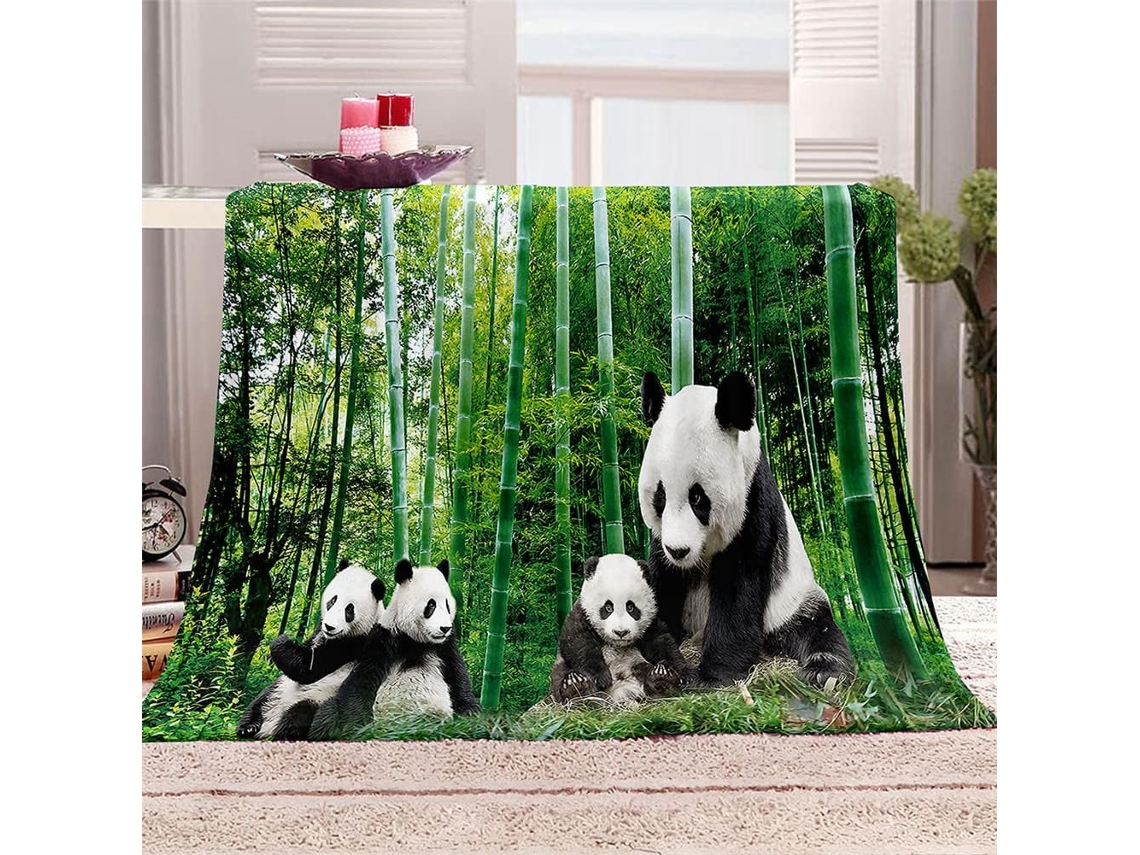 Manta de Flanela Xadrez com Estampa Animal Fansu Quente e Macia Microfibra para o Inverno Ideal Cama Ou Sofá a