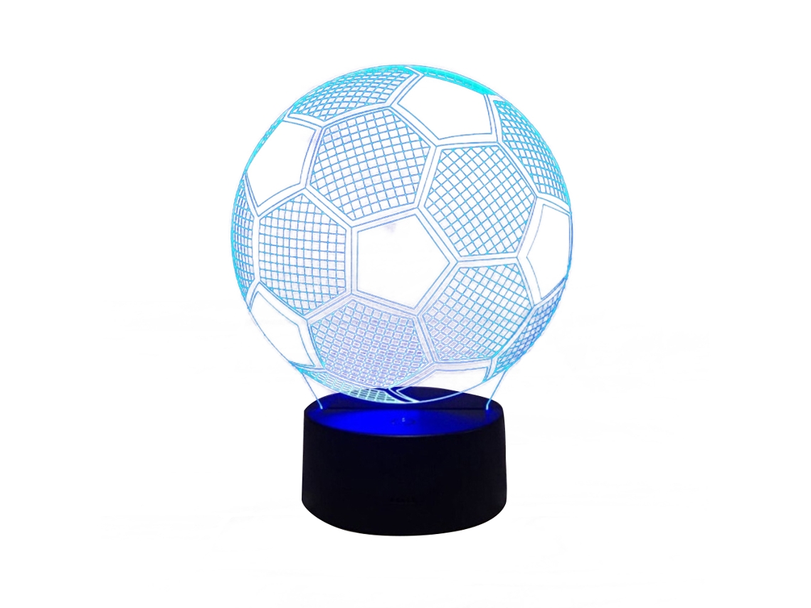 Rebe-lâmpada De Noite De Futebol 3d Led Usb Com Toque, Presente E Decoração Para Casa