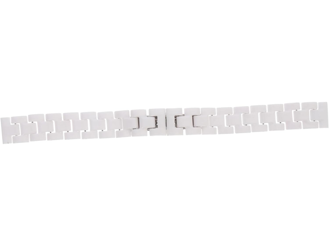 Pulseira De Relógio Em Cerâmica Branca, Acessório Unissex. Gokoco