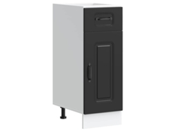 Kitchen Base Cabinet, Kitchen Base Cabinets Vidaxl Preto Madeira Processada (n/a)