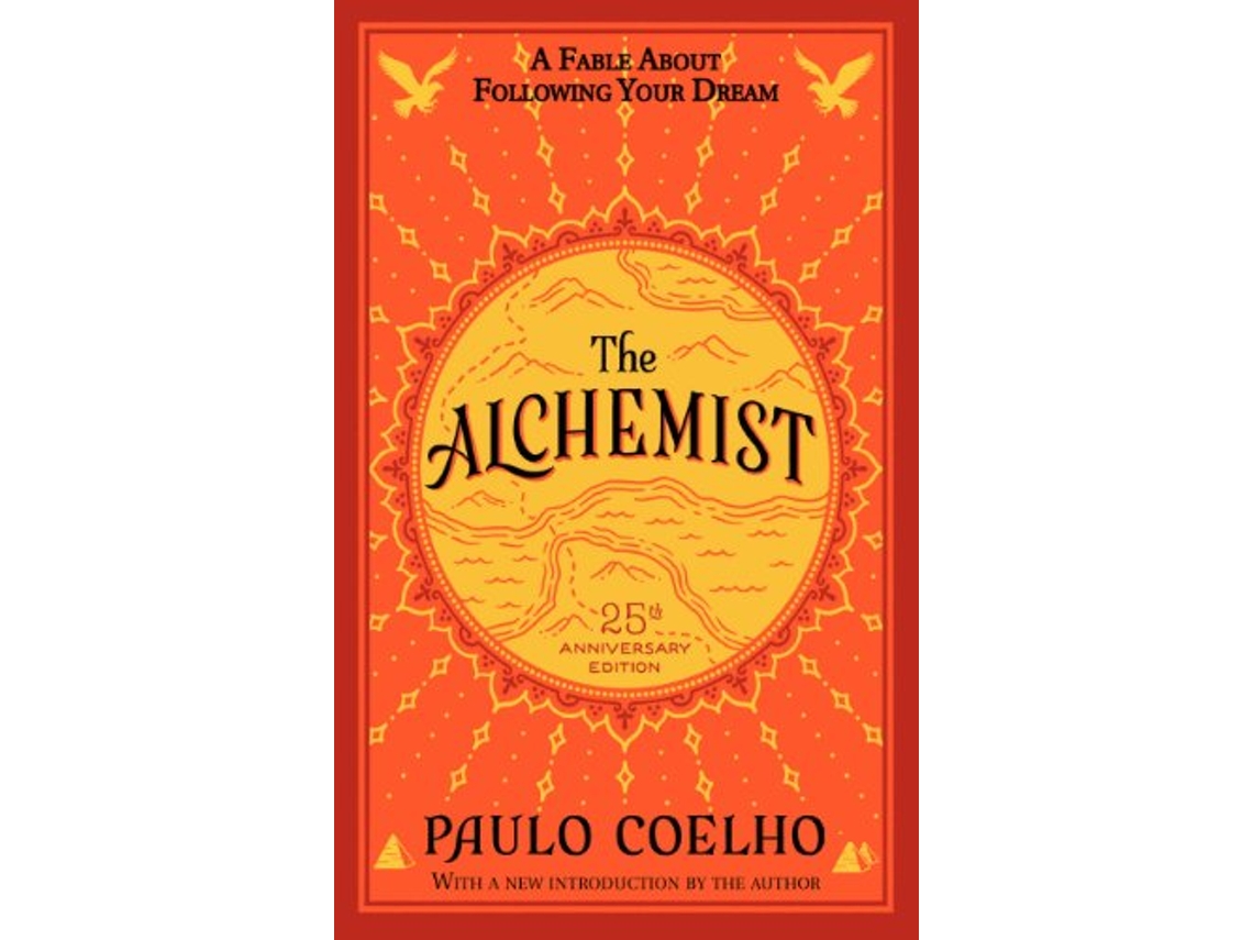 Livro Alchemist 25th Anniversary de Paulo Coelho (Inglês)