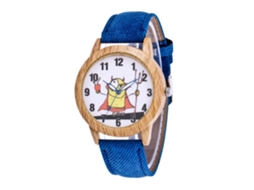 Reloj Casual De Cuarzo Con Correa De Denim Para Hombre Y Mujer Zhoulianfa (azul Real)