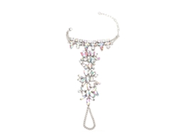 Pulseira De Tornozelo Feminina Moda Acessório Com Strass
